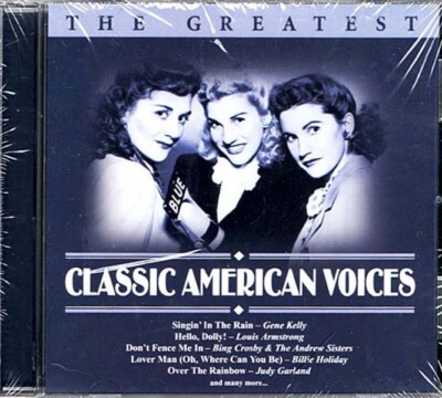 The Greatest Classic American Voices ~ Various Artists ~ Swing Jazz ~ CD ~ New