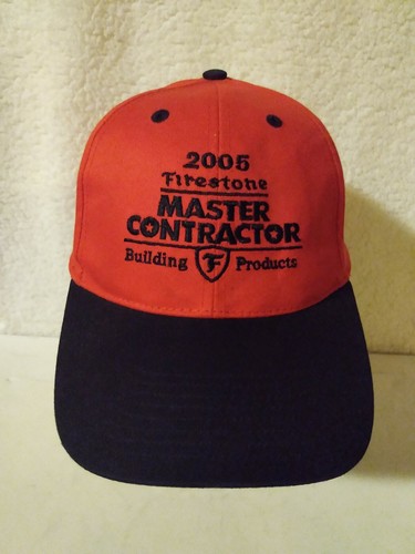 Firestone Cap Master Contractor Building Products Snapback Cap Hat