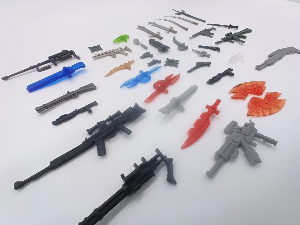 Lote de figuras de acción aleatorias de juguete y accesorios armas Imaginext Rangers Super Hero Foto 4 de 4