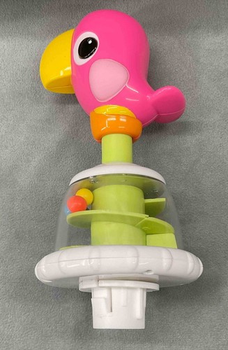 Bright Starts Around We Go Tropical Coral Replacement Part Pink Parrot Bird Toy