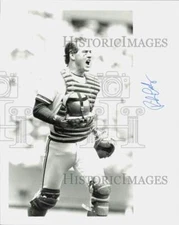 1986 Press Photo Mike Heath of the St. Louis Cardinals - afa28509