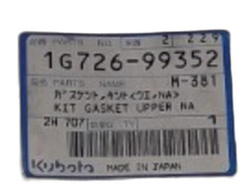 Kubota 1G726-99352 GASKET KIT