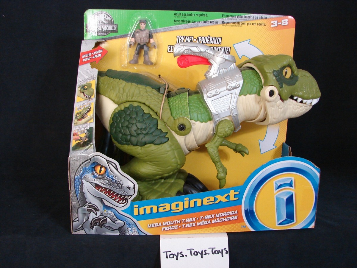 Fisher Price Imaginext Jurassic World Mega Mouth T Rex Dinosaur NEW 2019