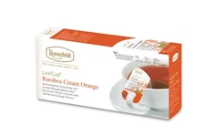 Ronnefeldt Leafcup® Rooibos Cream Orange. 15 tea bags. Caff free.Made in Germany
