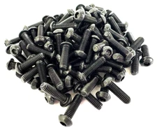M6 X 1.0 X 20MM BUTTON HEAD SOCKET CAP SCREWS BLACK ALLOY STEEL 100 PCS M6 X 20
