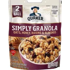 Quaker Simply Granola, 34.5 oz. – 2 Pack – Healthy Breakfast or Snack.