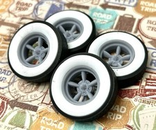 Resin 15-inch Astro Supreme Wheels W Wide Whitewalls124 125 Scale