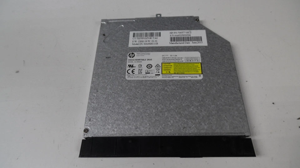 HP NoteBook 15-ac121dx Super Multi DVD Writer - 813952-001 DU-8A6SH ** Tested - Image 2 of 4