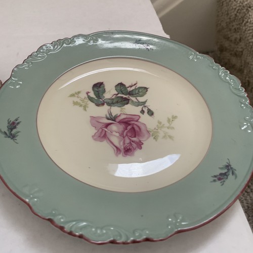 Vintage Konigl Pr Tettau Tea Cup Saucer Dessert Plate Set Blue and Gold Germany - Picture 3 of 9
