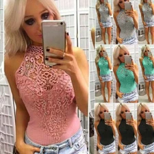 Womens Lace Lingerie Nightwear Bodysuit Jumpsuit Romper Leotard Tops Clubwear