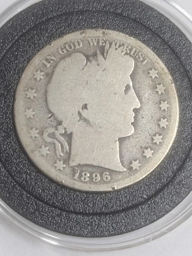 NO RESERVE 1896-S San Francisco Silver Barber Half Dollar 50C ONLY 1.1M Minted