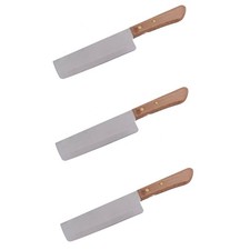 3er Pack Thailand Kochmesser Holzgriff 28 cm KIWI Messer Küchenmesser 052