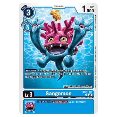 Digimon Card Game - World Convergence - Sangomon - (C) - BT21-031