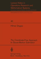 H. Drygas | The Coordinate-Free Approach To Gauss-Markov Estimation | Buch