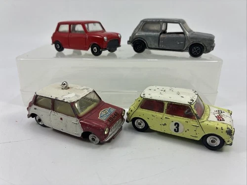 Vintage Dinky Toys Corgi Mini Cooper Diecast  Joblot Bundle Rally Cars x 4