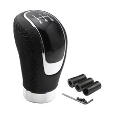 Osilly 5 Speed Shift Knob, Weighted Manual Gear Shifter Knobs, Leather Black