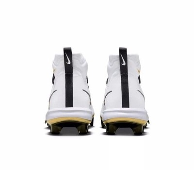 Nike Alpha Huarache NXT MCS White Gold Baseball Cleats  display picture 1