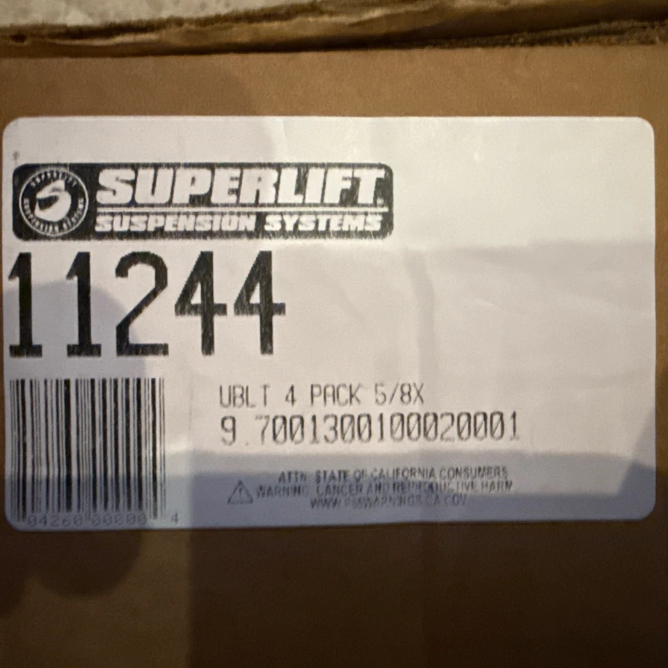 Superlift Suspension Systems 11244 You Bought Four Pack 5/8x - Image 2 of 2