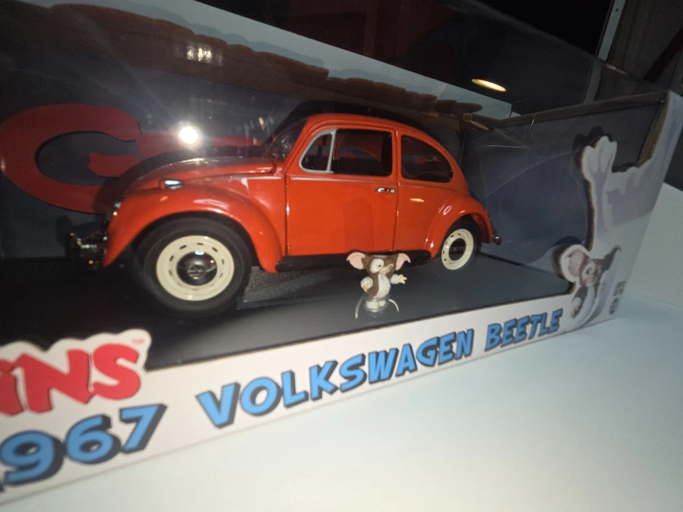 Volkswagen Beetle & Gizmo 1967 diecast greenlight hollywood gremlins 1/18 Foto 3 de 4