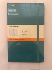 Moleskine Notebook Classic Sapphire Blue 5 X 8.25 Ruled Hard Cover 240 Pgs
