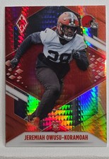 2021 Panini Phoenix - Rookie Jeremiah Owusu-Koramoah #166 Fire Burst (RC)