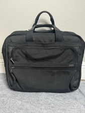 TUMI Alpha Ballistic Expandable 2 Wheeled Rolling Briefcase Carry On Travel Bag