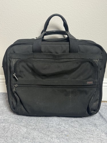 TUMI Alpha Ballistic Expandable 2 Wheeled Rolling Briefcase Carry On Travel Bag