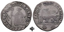 VENEZIA REPUBBLICA Da 15 soldi 1777 ARGENTO Doge Alvise IV Mocenigo