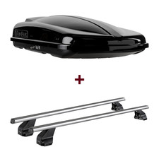 Dachbox Topbox TopBox 480 + Dachträger Menabo für Opel Astra H Fl. Typ L48/ A04