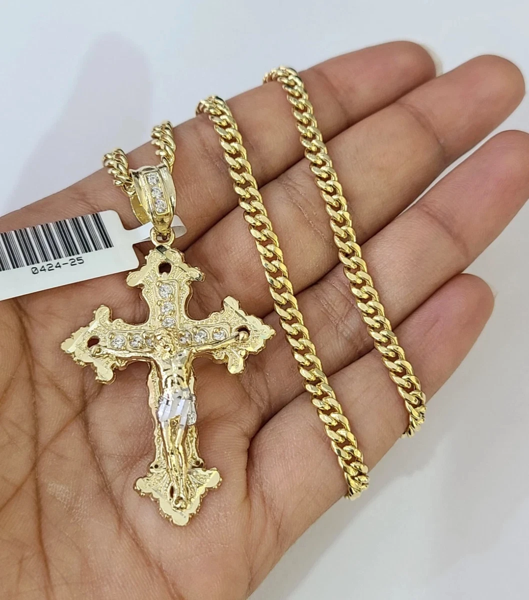 Cadena De Acero Inoxidable Gangster Rap Cuban Ice Zirconia | Cuotas Sin Interés