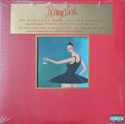 LP-BOX Kanye West My Beautiful Dark Twisted Fantasy NEAR MINT Roc-A-fella