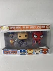 Funko Pop! Marvel Captain Amercia Civil War 4 Pack Iron Man Hawkeye Spider-Man