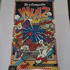 Vintage IBM Poster Be A Computer Whiz Tools For Education Paper Classroom 4