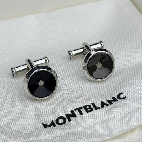 Montblanc Accessories Cufflinks Round made of stainless steel MB1128607 No box