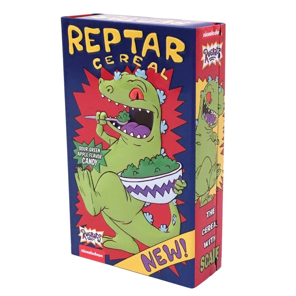 Rugrats Reptar Cereal Box Tin Candy - Case of 12 Small Novelty Retro TV 90s Kid - Image 2 of 3