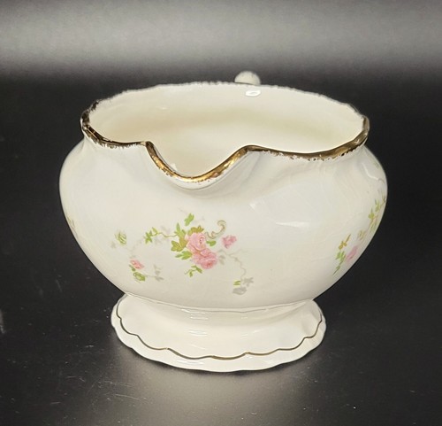 Vintage Pope-Gosser China Creamer-Made in U.S.A.-New Princess 3034-Pink Floral - Picture 5 of 8