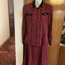 womens vintage 80s Carlisle jacket and skirt set size 8