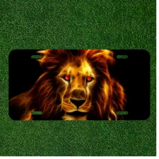 Lion King Africa Animal Fractalius Custom Novelty License Plate Car Tag
