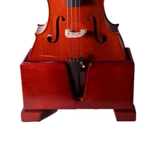 Paititi Premium Cello Burgundy Solid Wood Stand Velvet Plush Cushions Full Size