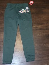 Peanuts Snoopy Christmas Joggers Sweat Pants Pajama Pants NEW Sz Small Christmas