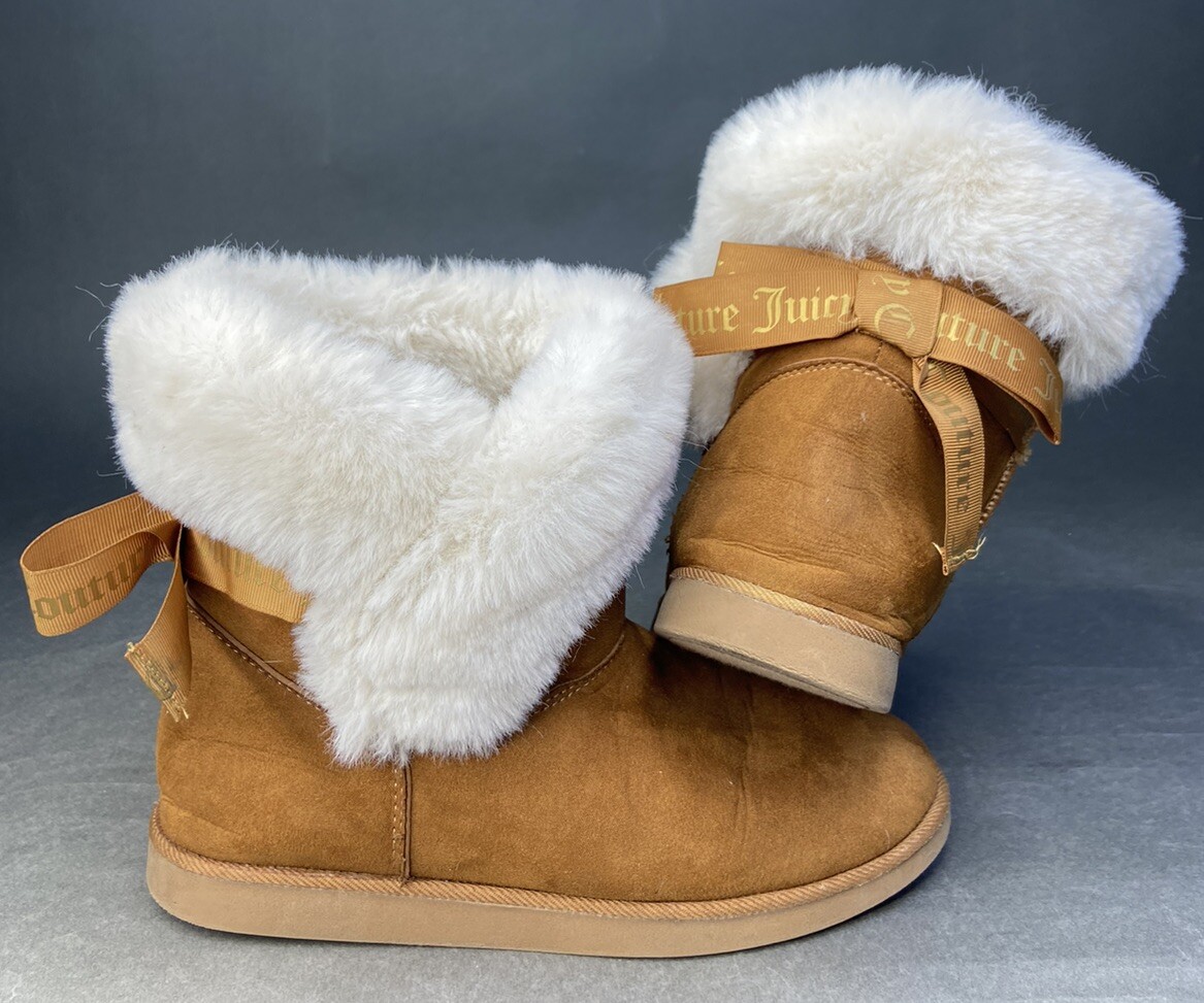 Juicy Couture Womens JC Keeper Faux Suede Cold Weather  Juicy Couture Fur Boots main image 2