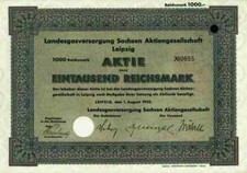 Landesgasversorgung Sachsen 1932 Leipzig Markkleeberg S&auml;chsische Werke Dresden