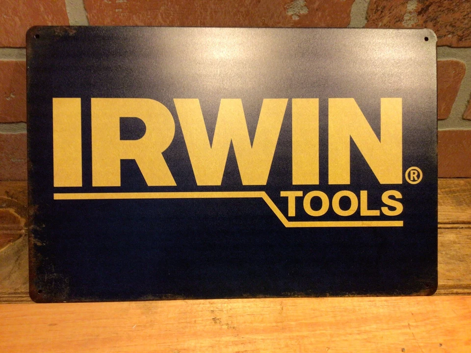 Vintage Patina Style 12"x8" Irwin Tools Sign...FREE SHIPPING! - Image 3 of 4