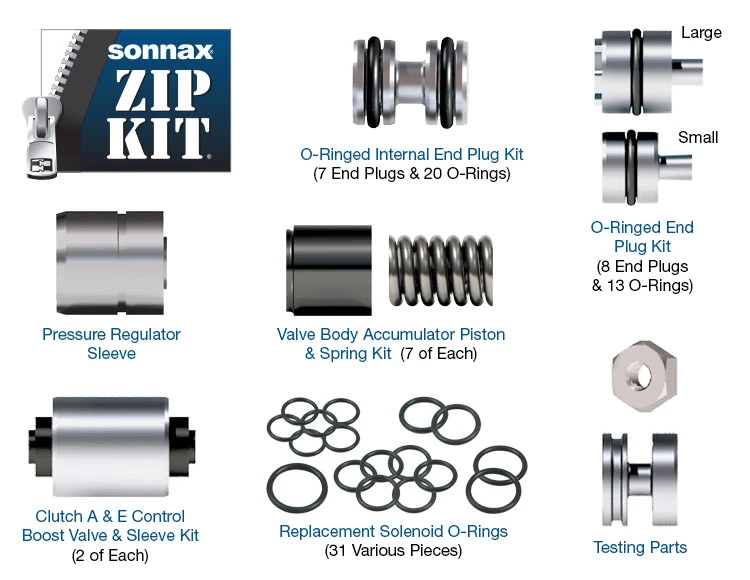 Sonnax Zip Kit Valve Body Rebuild ZF6HP21 ZF6HP28 ZF6HP ZF6-GEN2-ZIP - Image 4 of 4