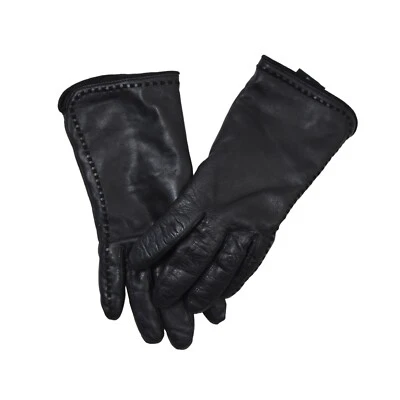 ROECKL Lederhandschuhe Gr 6 1/2 Schwarz Black Winter Wolle Wool Haarschaf Sheep - Bild 1 von 4