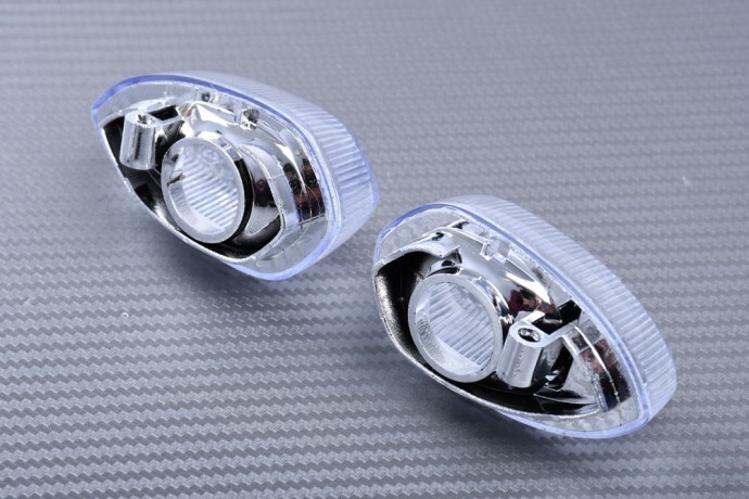 Caches clignotants arrière LED clairs pour moto Yamaha YZF R1 RN22 - 2