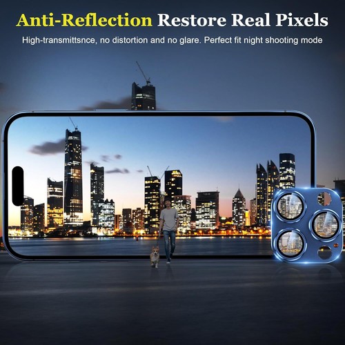 For iPhone 17 Pro Max 16 16+ 15 Metal Alloy Tempered Glass Camera Lens Protector - 第 27/28 張圖片