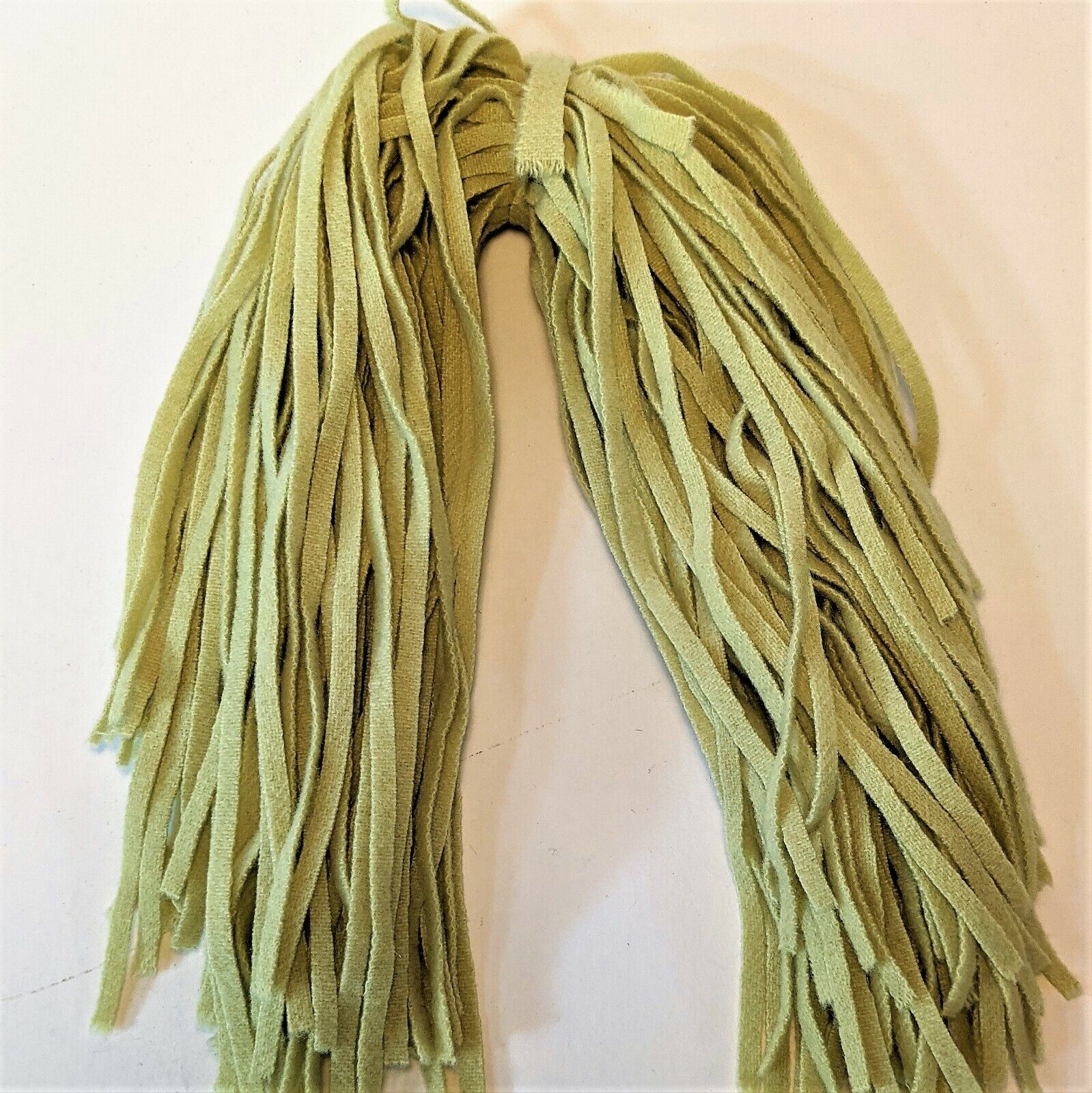 Dorr Mill Rug Hooking Wool Strips, Soft Lime Green, 18” long #6