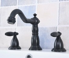 Oil Rubbed Bronze Widespread 8" Bathroom Basin Faucet Tub Sink Mixer Tap
