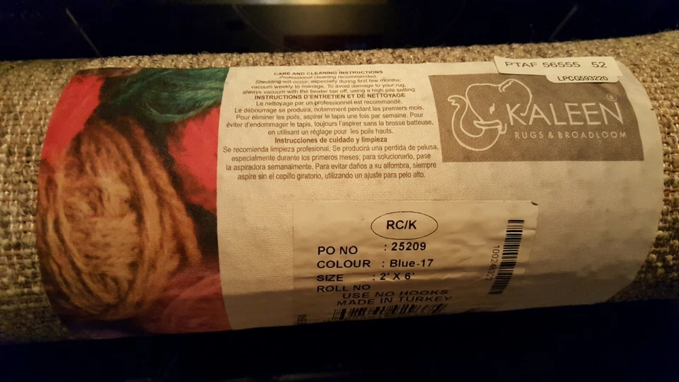 Corredor Kaleen Tierra TRA08-17-26 Bluefield Border 2' x 6'. NUEVO Foto 2 de 4